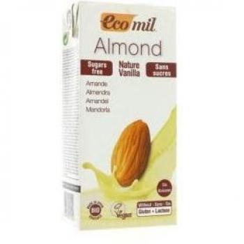 Leche de Almendra con Vainilla Bio Nature Sin Azúcar - Ecomil - 1L