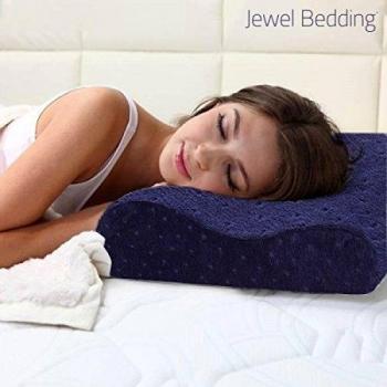 Jewel Bedding Almohada Viscoelástica Cervical con Funda