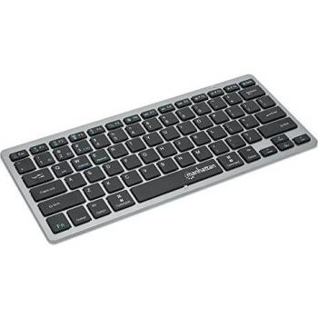 Ultra Slim Dual-Mode Wireless Keyboard - Elegant Design, Bluetooth 3.0 & 2.4 GHz, QWERTZ Layout