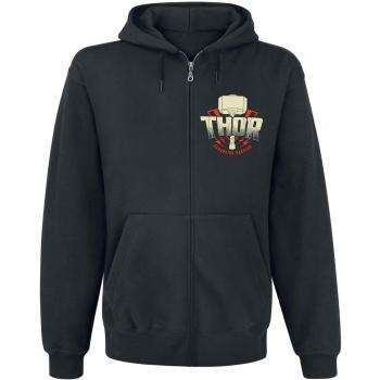 Thor Ragnarok - Asgardian Warrior Sudadera capucha con cremallera Negro XL