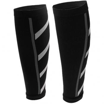 Unisex Atletismo Mangas De Compresión De Pierna De Ternera Calambres En Piernas - Negro, M