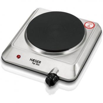 Hornillo Eléctrico Portátil Haeger Top Disc HP01S014A, Placa de Cocción 1 Zona, Acero Inoxidable, 1500W
