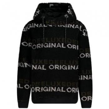 Deeluxe Exposit Men's Black Hooded Fleece Sweatshirt