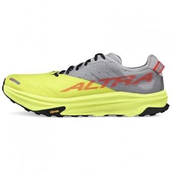 Zapatillas de trail running Altra Mont Blanc Carbon gris/lima hombre, características: diseño ligero y transpirable, suela con gran tracción, amortiguación optimizada para largas distancias, drop de 0 mm para una pisada