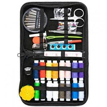 Niviy Kit de Costura 82 Piezas Accesorios de Costura Set de Costura Portátil Costurero para Emergencia en el Hogar o en Viajes Familia Bricolaje