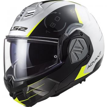 CASCO MODULAR LS2 ADVANT CODEX BLANCO FF906 (06) - Casco modular, color blanco, modelo FF906, diseño aerodinámico, visera ajustable, sistema de ventilación eficiente, interior desmontable