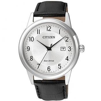 Reloj de Hombre Citizen Eco-Drive AW1231-07A con Correa de Cuero Negra y Diseño Deportivo