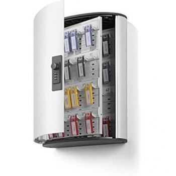 Caja de Llaves DURABLE con Cerradura de Combinación para 48 Llaves, Color Aluminio