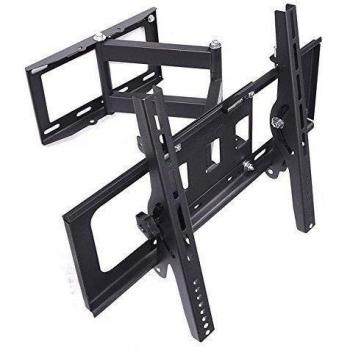 Sunydeal Soporte de pared para TV Plasma LCD LED 30 - 60 pulgadas 30 32 37 39 40 42 43 47 49 50 55 60 pulgada y hasta 40KG VESA Max. 500x400 con Inclinación y Giratoria Soporte de TV Pared para adecuada todos TV Distancia de la pared 110 - 510 mm