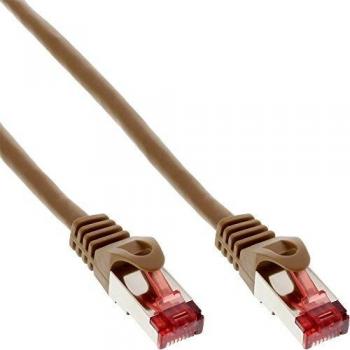 Cable de Red S/FTP Cat.6 20m 250MHz PVC Cobre Marrón