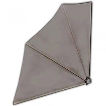 vidaXL Toldo Lateral de Balcón Plegable Lona de Sombra Pantalla de Privacidad de Terraza Crema 140x140 cm