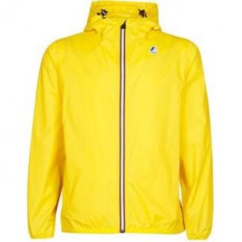 K-Way Men's Yellow Windbreaker Jacket LE VRAI CLAUDE 3.1 Size S
