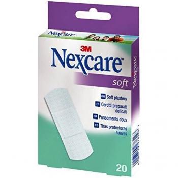 Nexcare Soft Adhesive Dressings 25mm x 72mm - Gentle Wound Protection, 20 Count