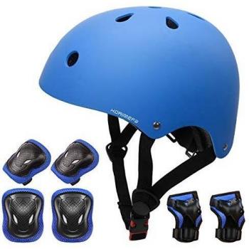KORIMEFA Equipo de Protección para niños Casco Infantil Rodilleras Codales