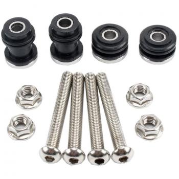 Hardware Kit de acoplamiento aochuang para 2004-Up Harley Davidson 883 1200 SPORTSTER desmontable Sissy Bar Equipaje accesorio de