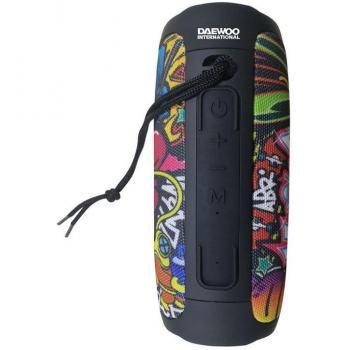 Altavoz Portátil Daewoo Inalámbrico Grafiti DBT-25 con iluminación LED y USB