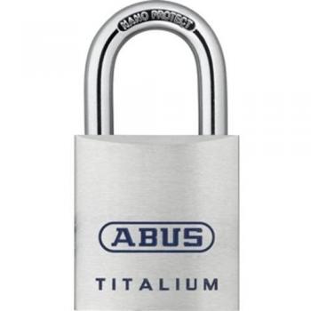 Abus 80TI/40HB40KA8011 - Candado Titalium arco Nano protect y llave de 6 pitones 40mm arco largo llaves iguales