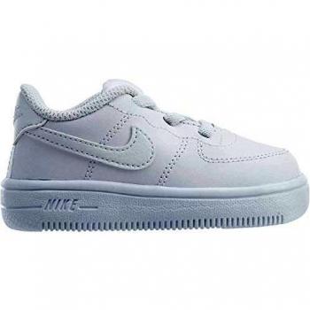 Zapatilla Infantil Unisex Nike Force 1 Blanca de Cuero - Talla UK 6.5
