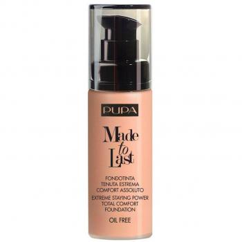 PUPA Made To Last Foundation 30ml - Extreme Stay, Total Comfort, SPF 10, Shade 010 Porcelain