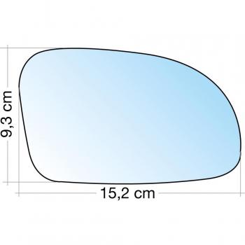 Cora 3310013 Espejo con Placa, DX, Color Cromado
