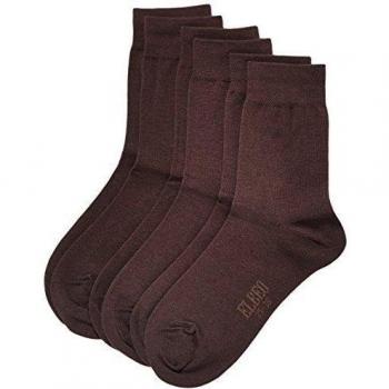 ELBEO Das perfekte Trio Damen Baumwollsocken 3er Pack, 905595 - Calcetines para mujer, color braun