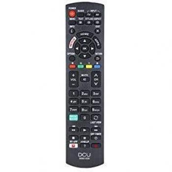 DCU TECNOLOGIC | Mando a Distancia PANASONIC | Control Remoto TV LCD/LED | Compatible con PANASONIC TV | Botón para Netflix | Negro