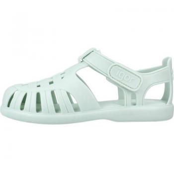 Sandalias de Niña y Niño Igor S10271 Verde - tipo: calzado para playa y piscina, características: diseño cómodo, material ligero y resistente al agua, suela antideslizante, fácil de poner y quitar