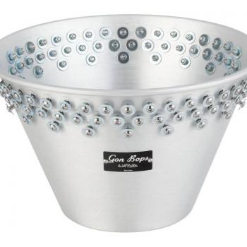 Gon Bops Shekere Bucket, Black, Handcrafted from natural gourd and fiberglass, Features a durable head for rich sound, Traditional African percussion instrument, Ideal for both professional and beginner musicians