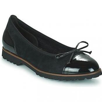 Bailarinas Gabor 3410037 Negros, Cuero Sintético y Ante de Cabra, Tallas 35-44, Diseño Cómodo con Suela de Goma