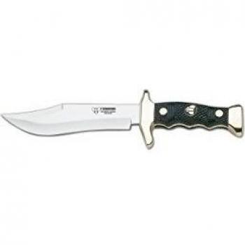Cuchillo de monte Cudeman 204-N con mango de ABS negro y hoja de 13 cm.