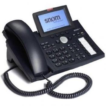 Snom Phone 370 - Teléfono fijo digital, negro [importado]