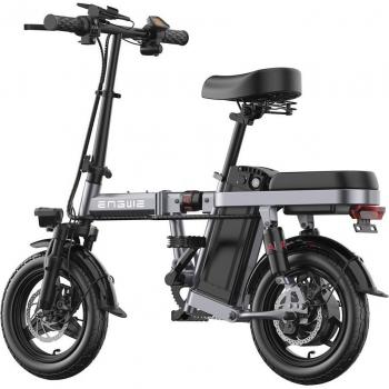 Bicicleta Eléctrica Plegable ENGWE T14, neumáticos de 14 pulgadas, motor sin escobillas de 350W, batería de 48V y 10Ah, velocidad máxima de 33 km/h
