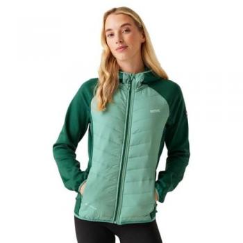 Regatta Women's Lightweight Insulated Water-Repellent Hybrid Jacket - Dusty Green/Rain Forest, Size 16