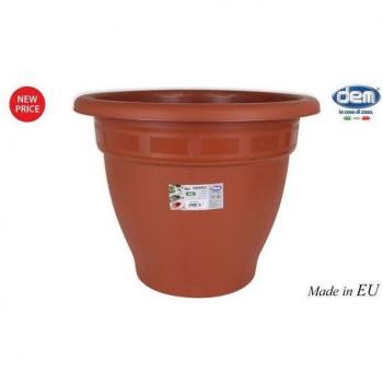 Maceta de Plástico Resistente 50cm con Drenaje - Diseño Estético Serie Squares para Interior y Exterior
