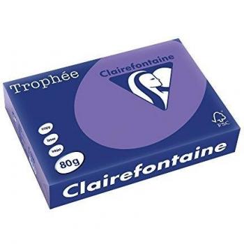 Papel Xero A4 80g Trophée Color Violeta - 500 Hojas Clairefontaine
