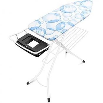Brabantia PerfectFlow Size C Ironing Board with Retractable Support and Linen Rack