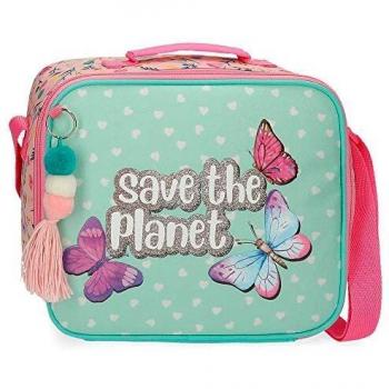 Movom Save The Planet Bandolera Porta Merienda Multicolor 21x25x11 cms Poliéster Reciclado