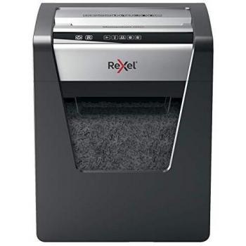 Rexel Momentum M510 2104575 - Destructora de papel en microcorte, destruye 10 hojas simultáneamente, papelera 23 l, negro