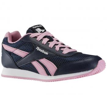 Reebok Royal Cljog 2 Zapatillas de running, Niñas, Azul / Rosa / Blanco, 35