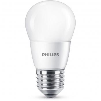 Philips bombilla LED esférica mate casquillo gordo E27, 7 W equivalentes a 60 W en incandescencia, 830 lúmenes, luz blanca fría