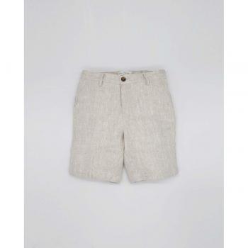 Bermuda de lino para niño en color beige