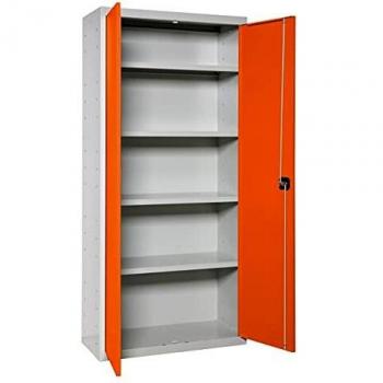 SimonRack SIMONLOCKER Prof. Mon. Multi. 2/4 600 GR/NAR Taquilla Metalica, Gris/Naranja, Grande