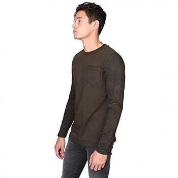 Antony Morato - Camiseta de Manga Larga Hombre Color: Kaki Talla: M