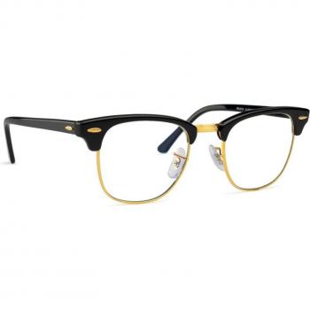 Ray-Ban RB3016 Clubmaster Blue-Light Block 901/BF Men's Eyeglasses Black Size 49