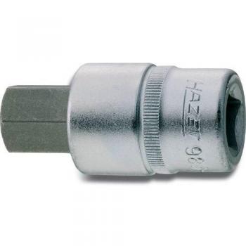 Inserto de destornillador HAZET 1/2 (12,5 mm) con hexágono interior de 10 mm y longitud de 52 mm
