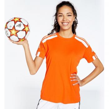 Camiseta de fútbol adidas Squadra 21 mujer naranja talla S