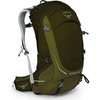 Osprey Stratos 34 Men's Ventilated Hiking Pack - Gator Green