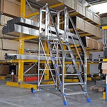 Escalera de Almacén Fortezza 08 - 8 Peldaños y 3,41m de Altura