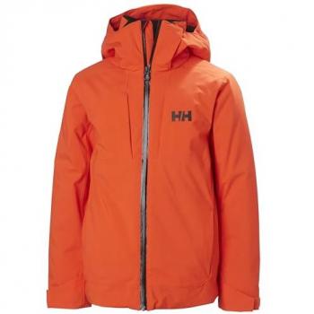 Helly Hansen Alpha RECCO Bright Orange Children's Ski Jacket - Size 16