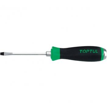 Destornillador plano TOPTUL FAGB0818, 8 mm, Longitud: 175 mm, mango reforzado